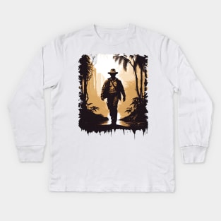 Into the Wild - Silhouette - Adventure Kids Long Sleeve T-Shirt